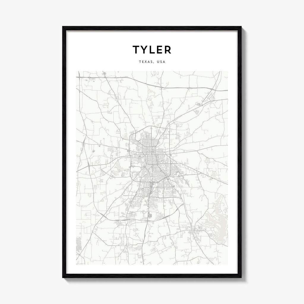 Tyler Map Poster