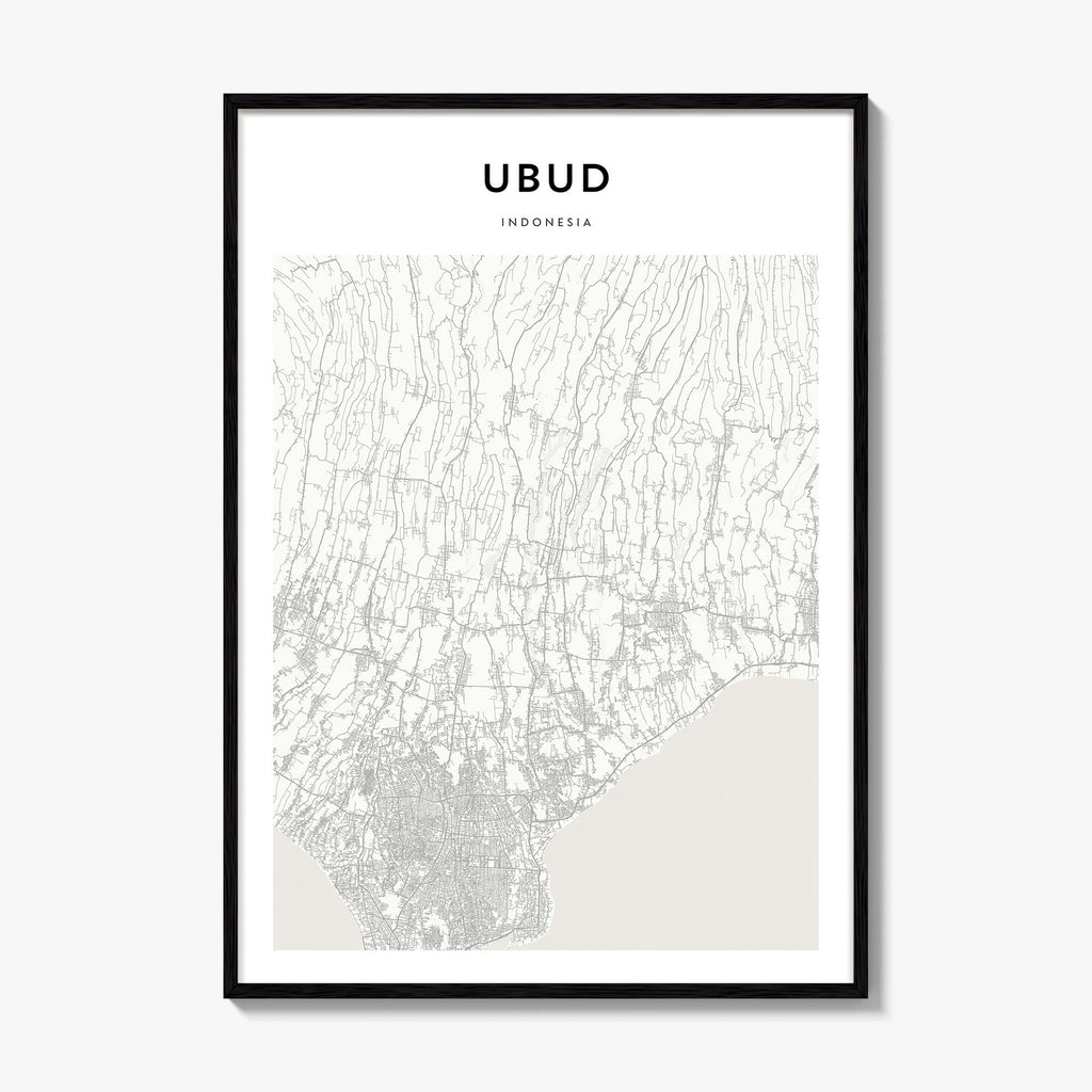 Ubud Map Poster