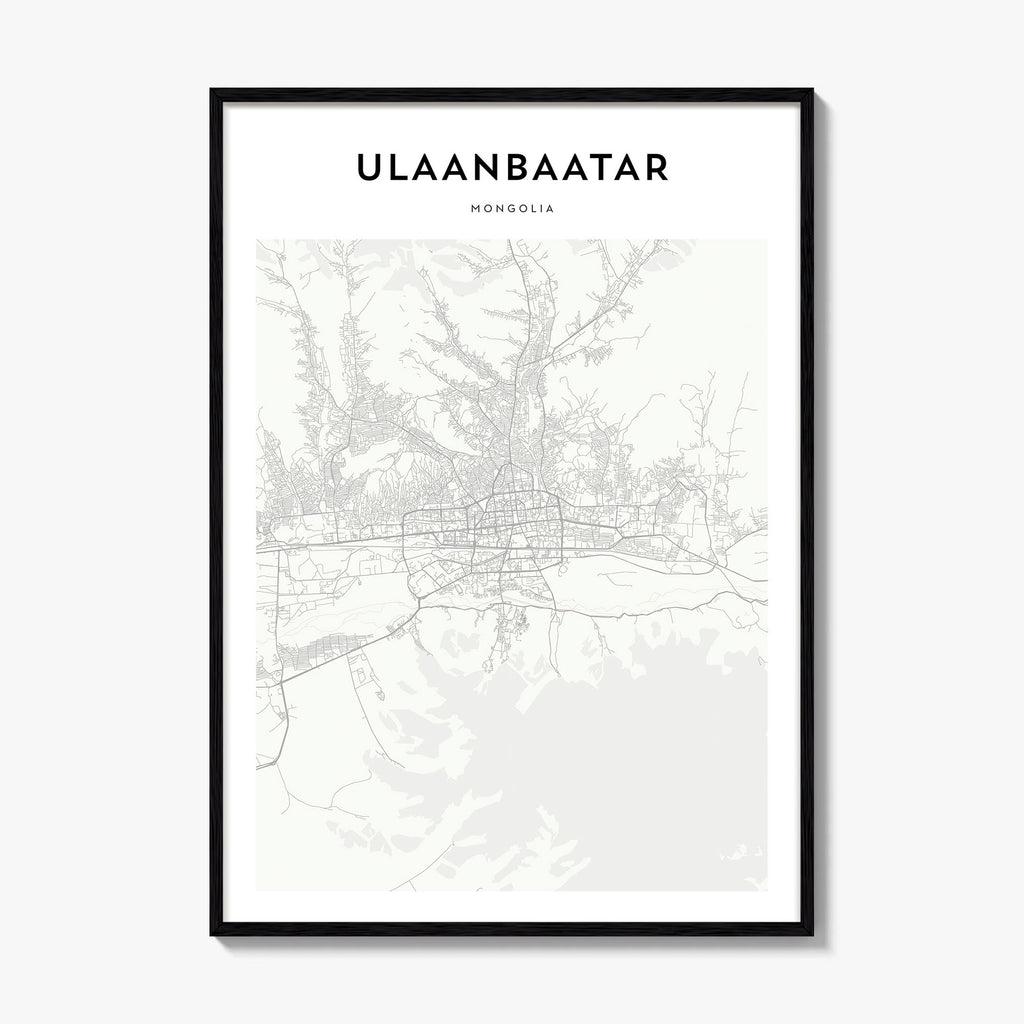 Ulaanbaatar Map Poster