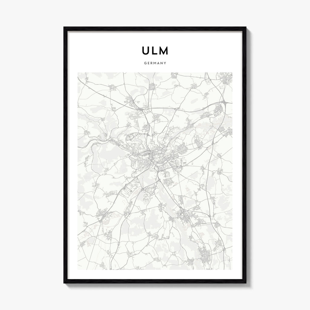 Ulm Map Poster