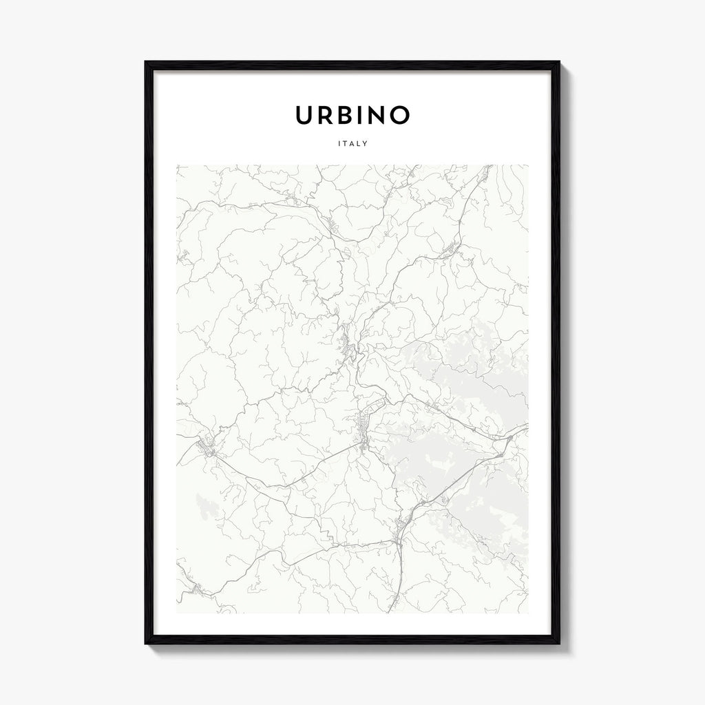 Urbino Map Poster