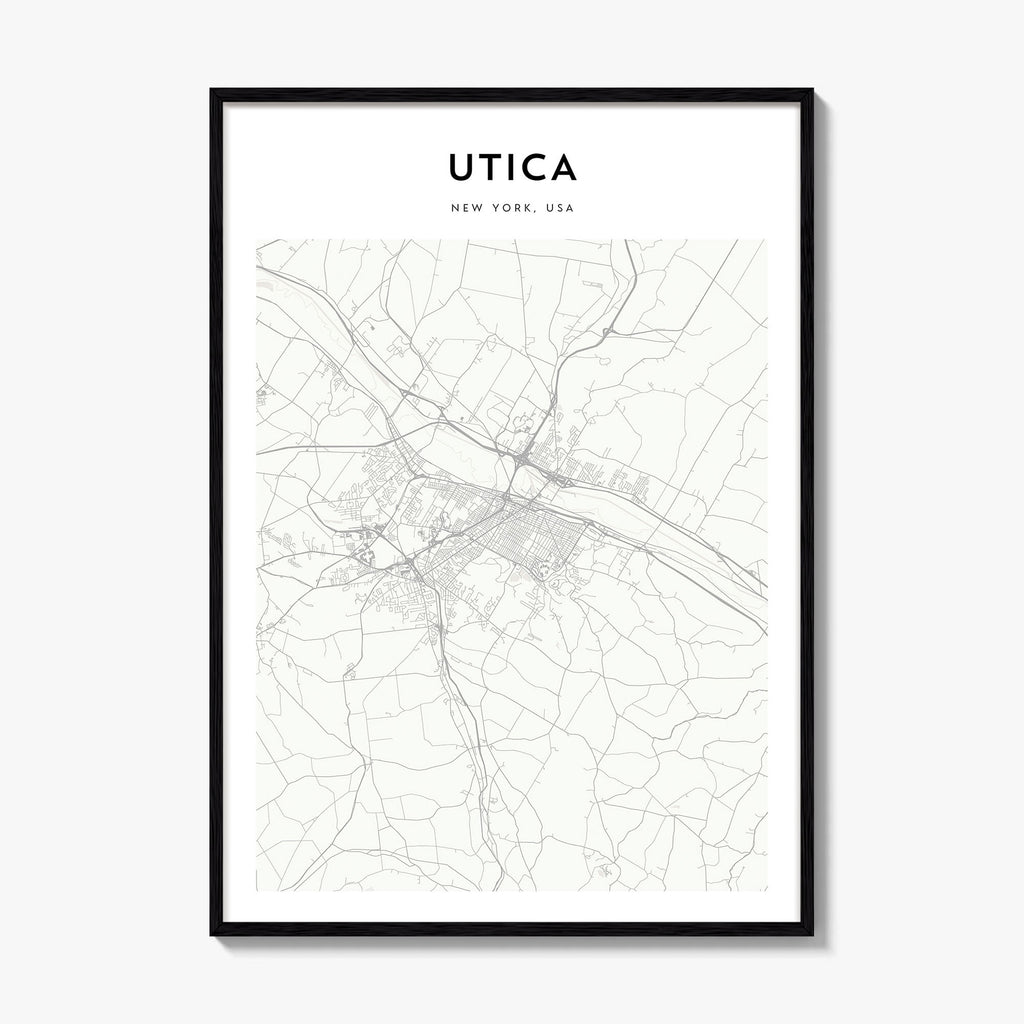 Utica Map Poster