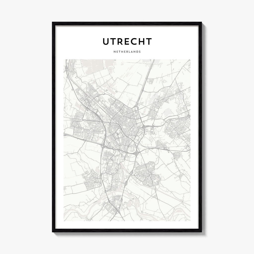 Utrecht Map Poster