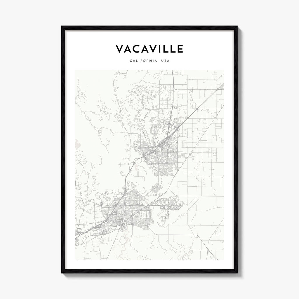 Vacaville Map Poster