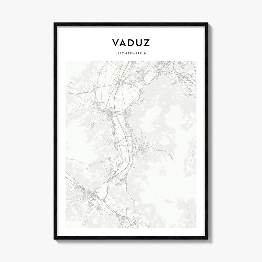 Vaduz Map Poster