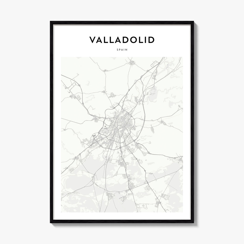 Valladolid Map Poster