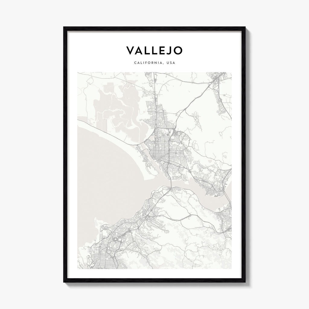 Vallejo Map Poster