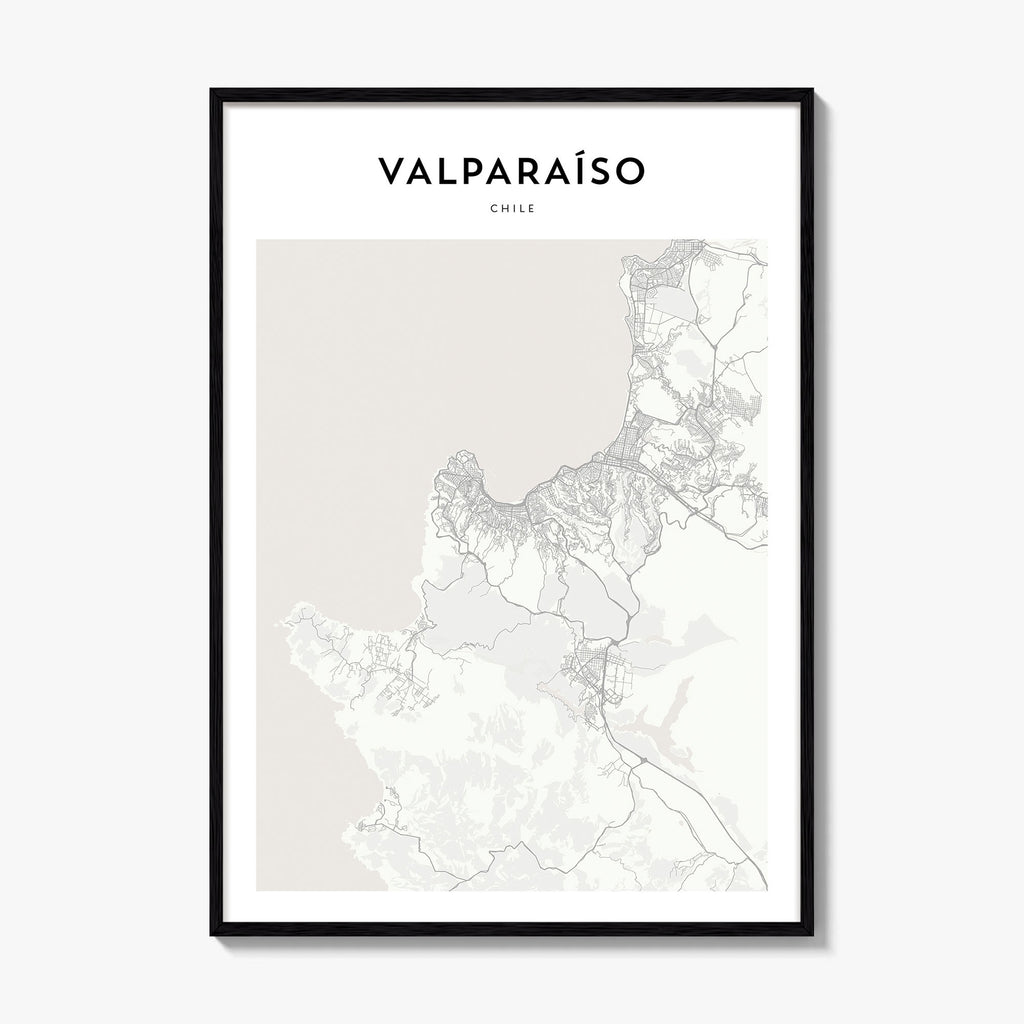 Valparaiso Map Poster