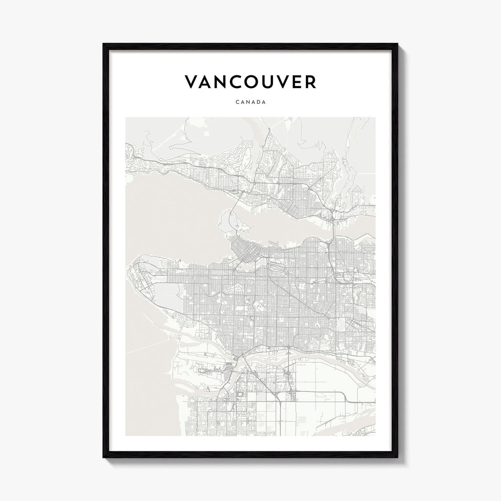 Vancouver Canada Map Poster