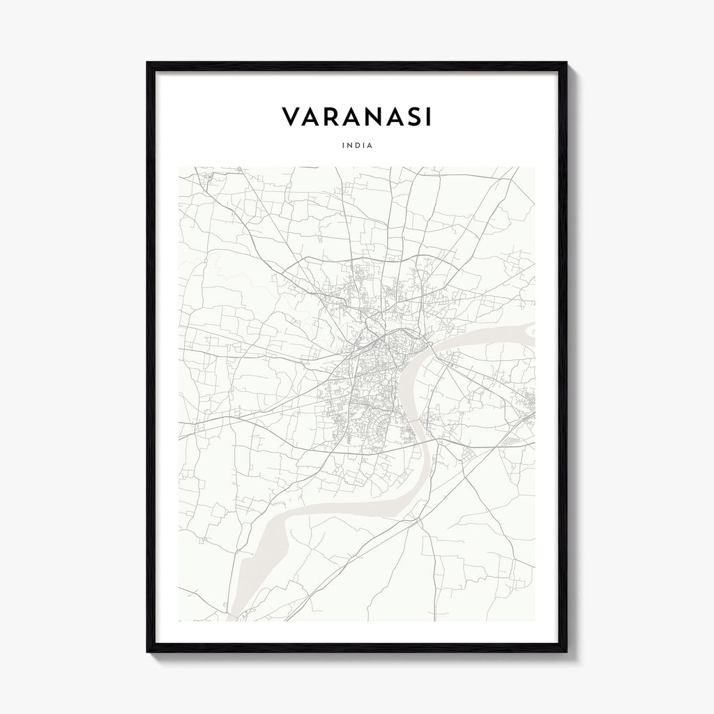 Varanasi Map Poster