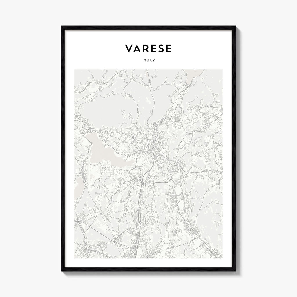 Varese Map Poster