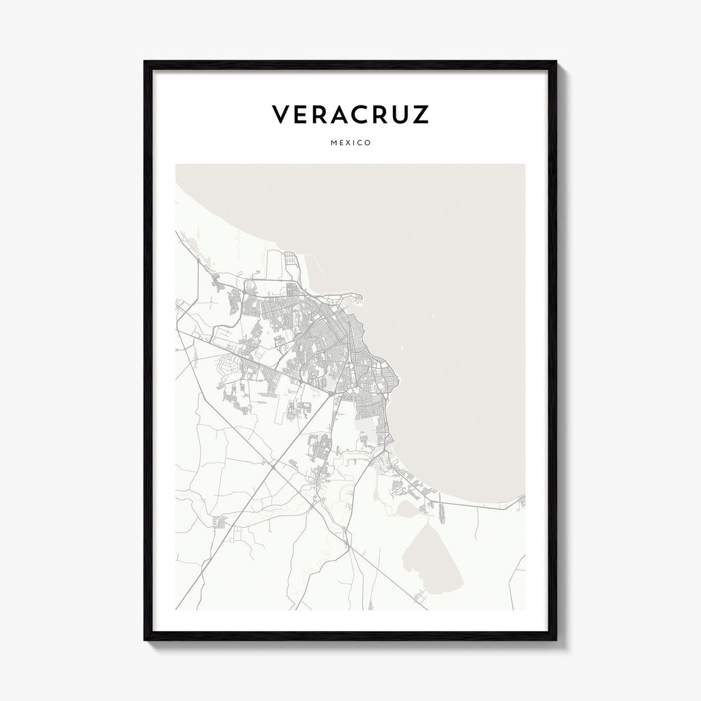 Veracruz Map Poster