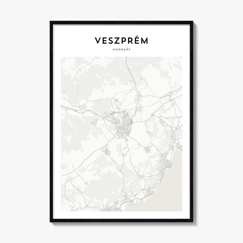 Veszprem Map Poster