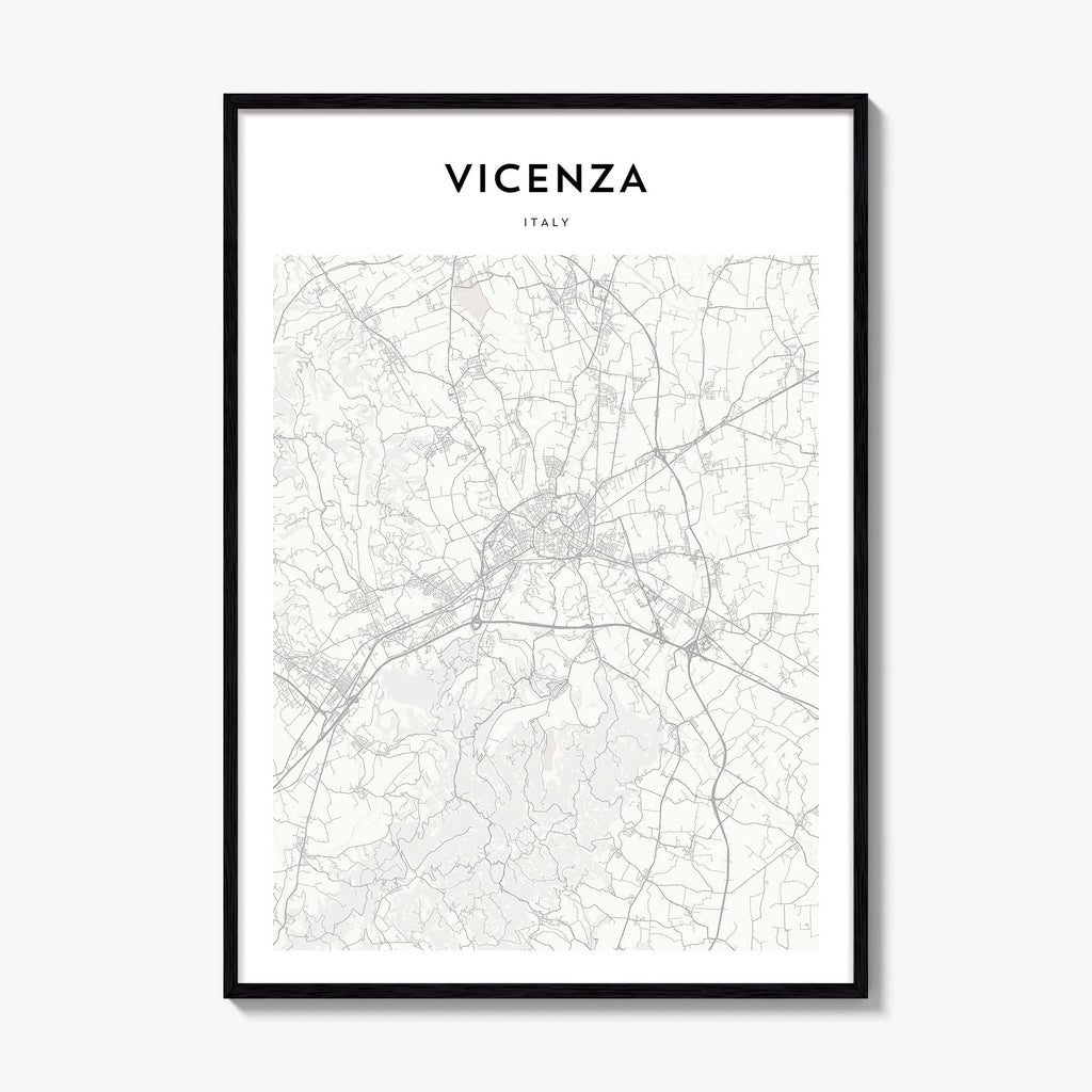 Vicenza Map Poster