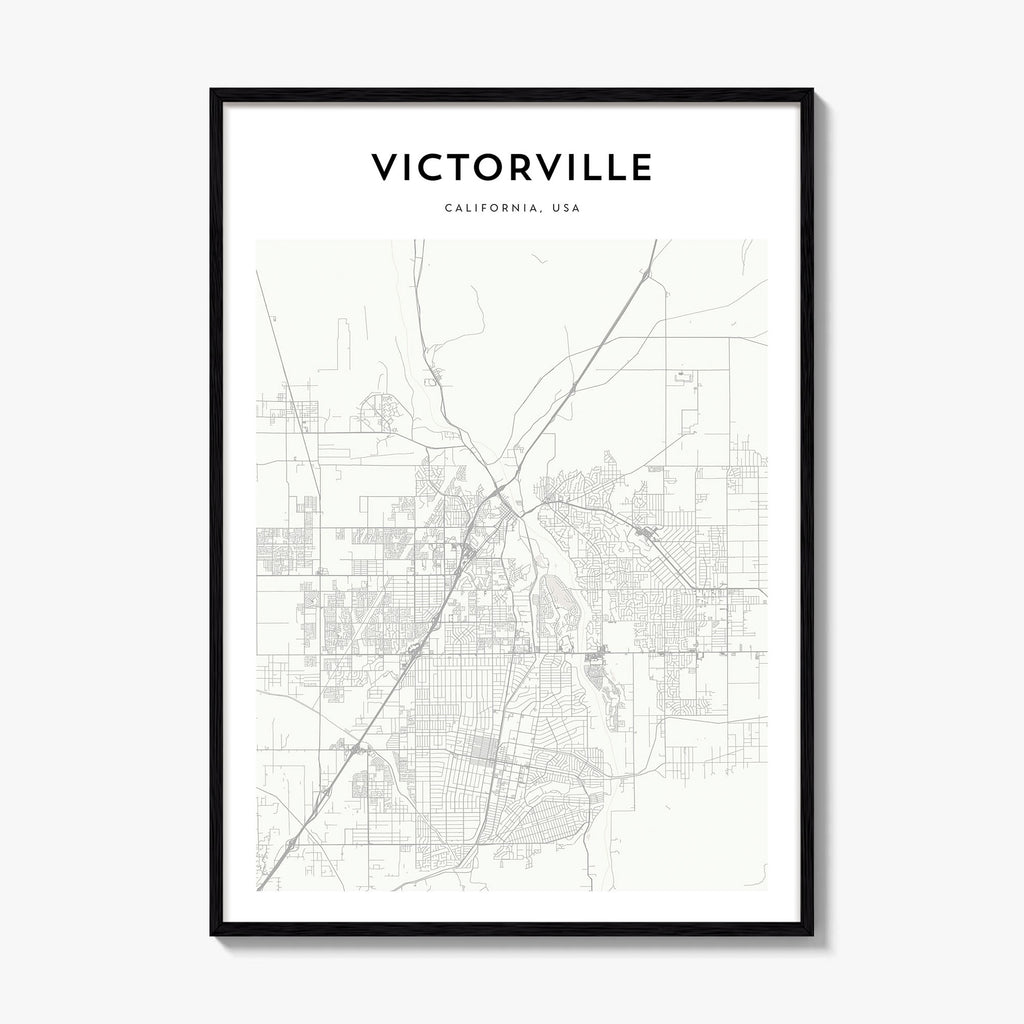 Victorville Map Poster