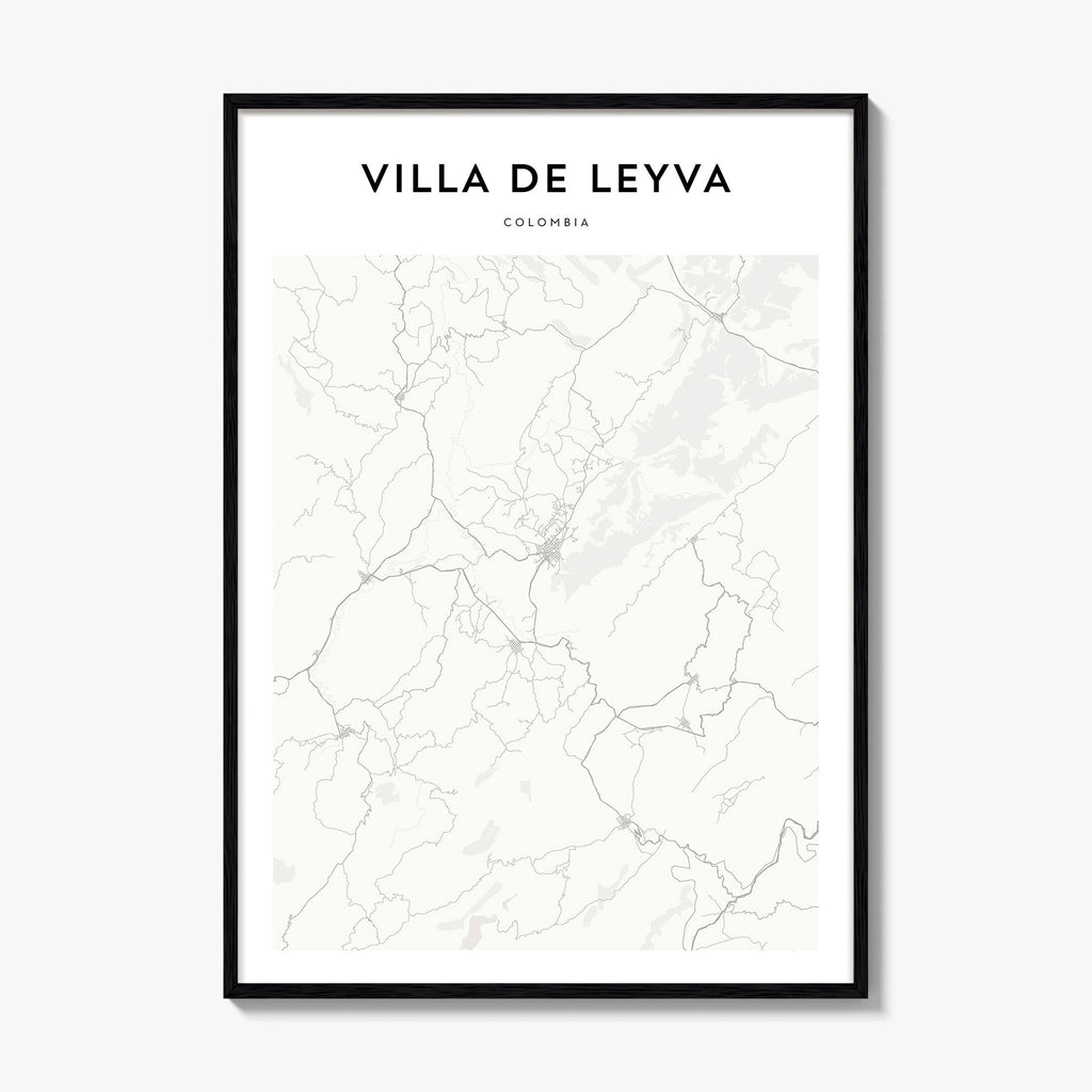Villa De Leyva Map Poster