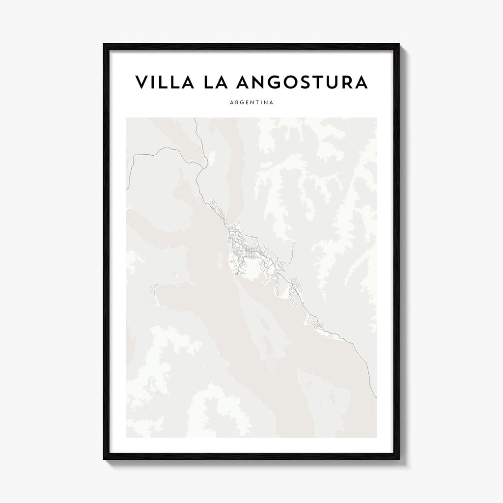 Villa La Angostura Map Poster