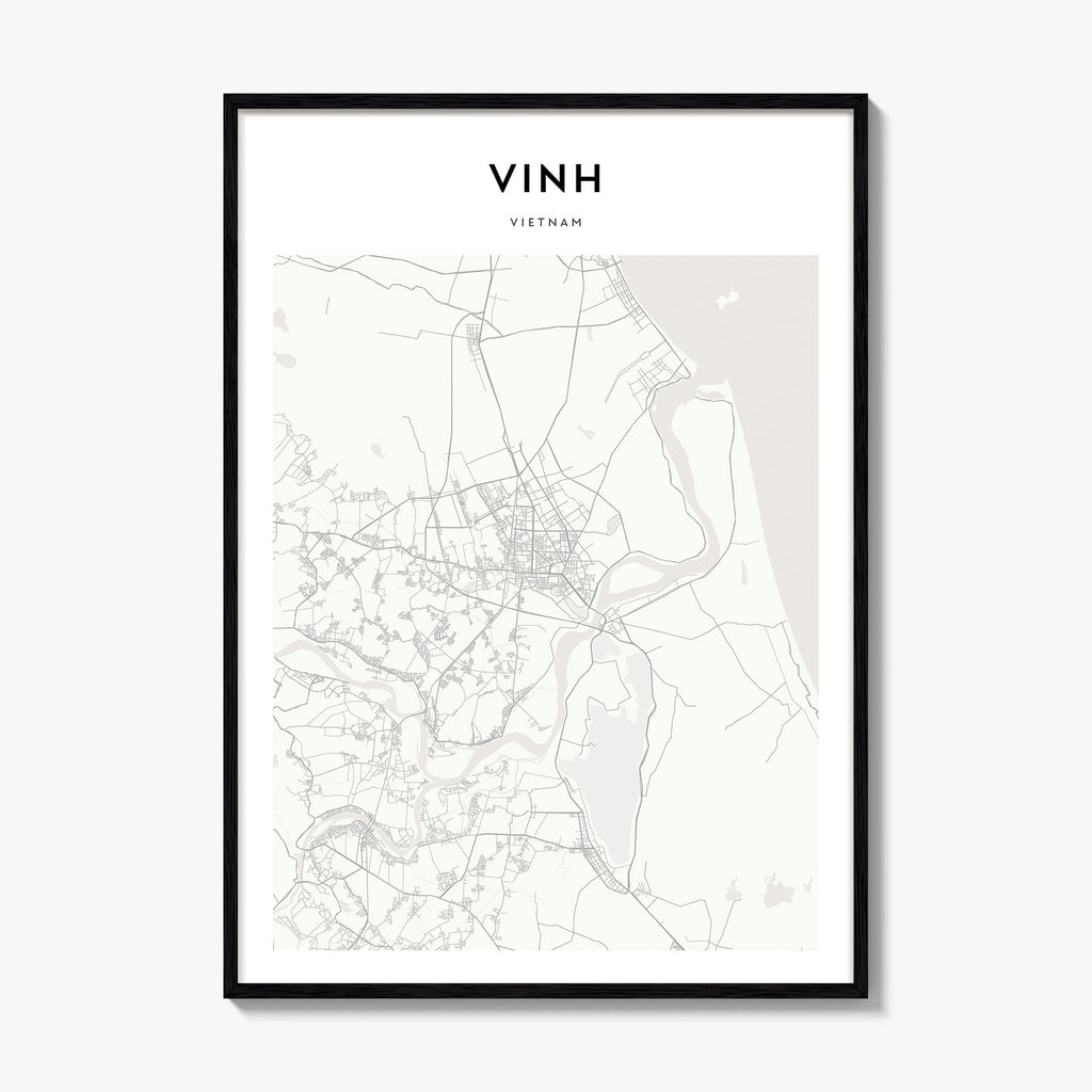 Vinh Map Poster