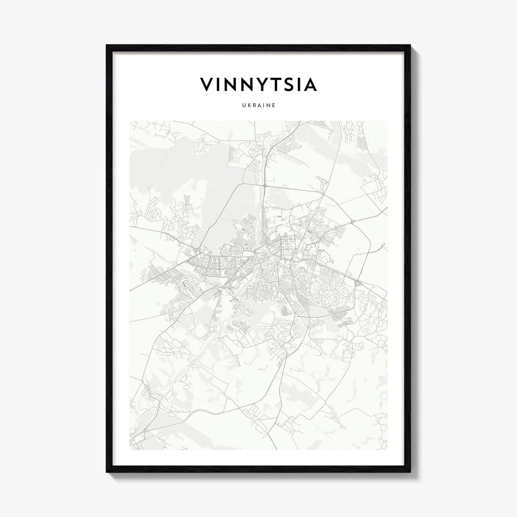 Vinnytsya Map Poster