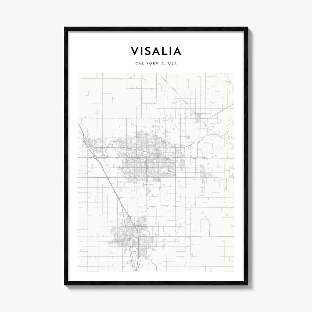 Visalia Map Poster