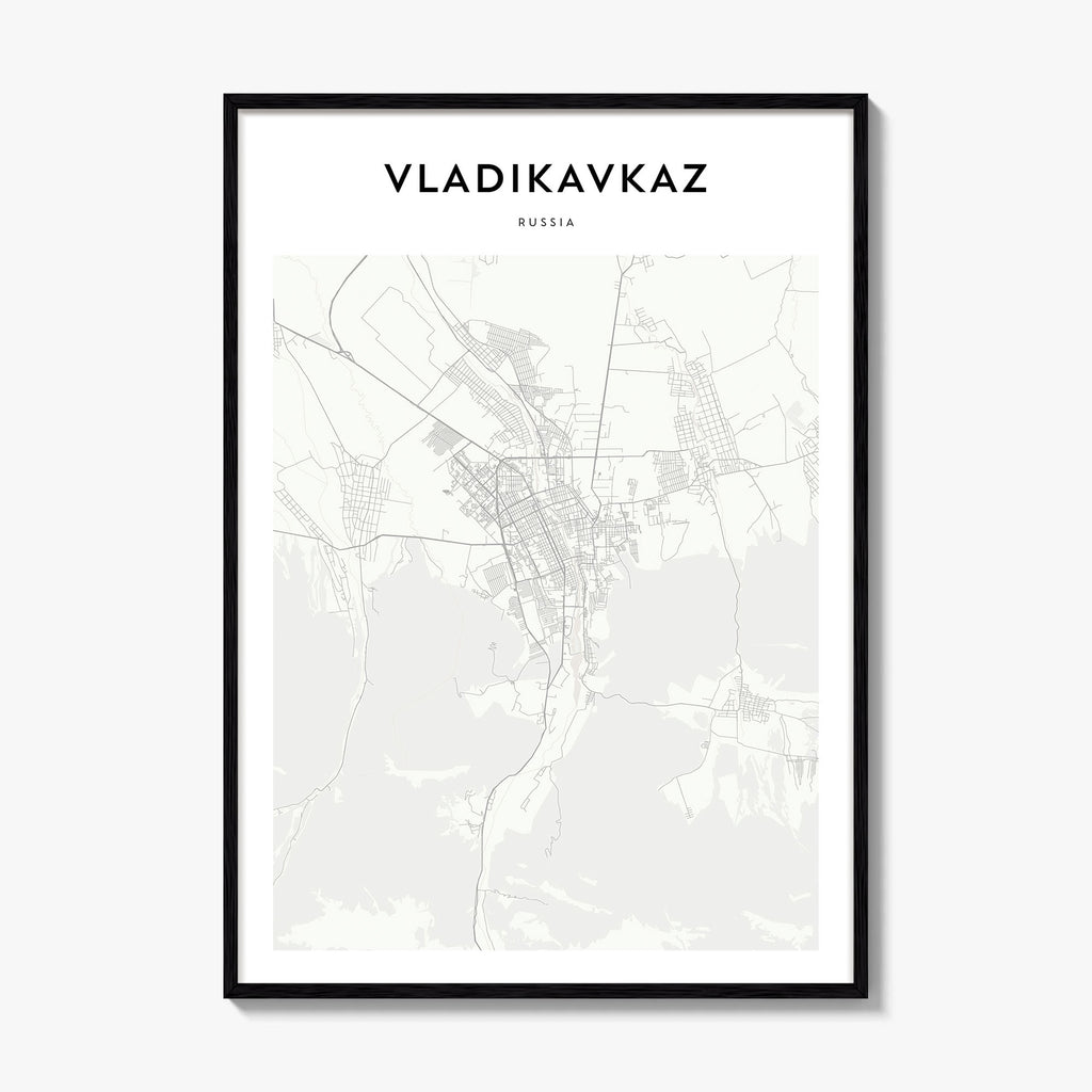 Vladikavkaz Map Poster