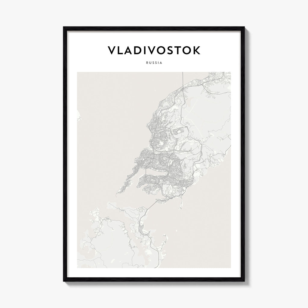 Vladivostok Map Poster