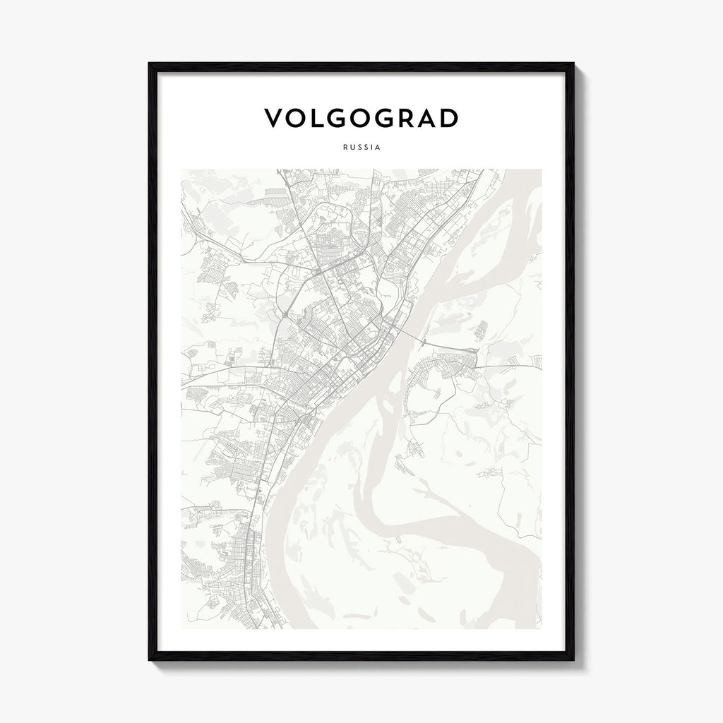 Volgograd Map Poster