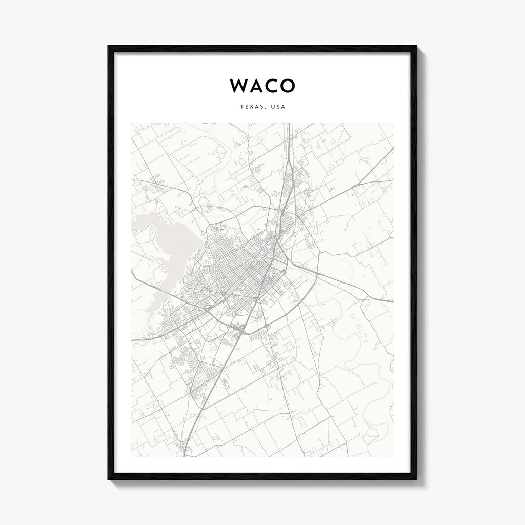 Waco Map Poster