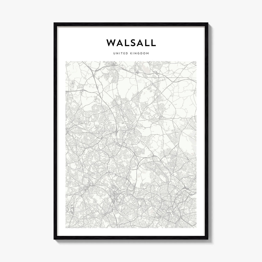 Walsall Map Poster