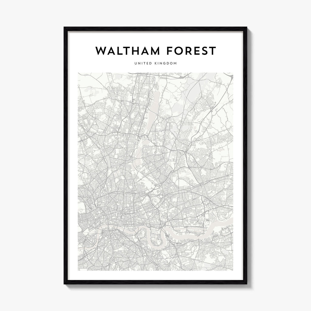 Waltham Forest Map Poster