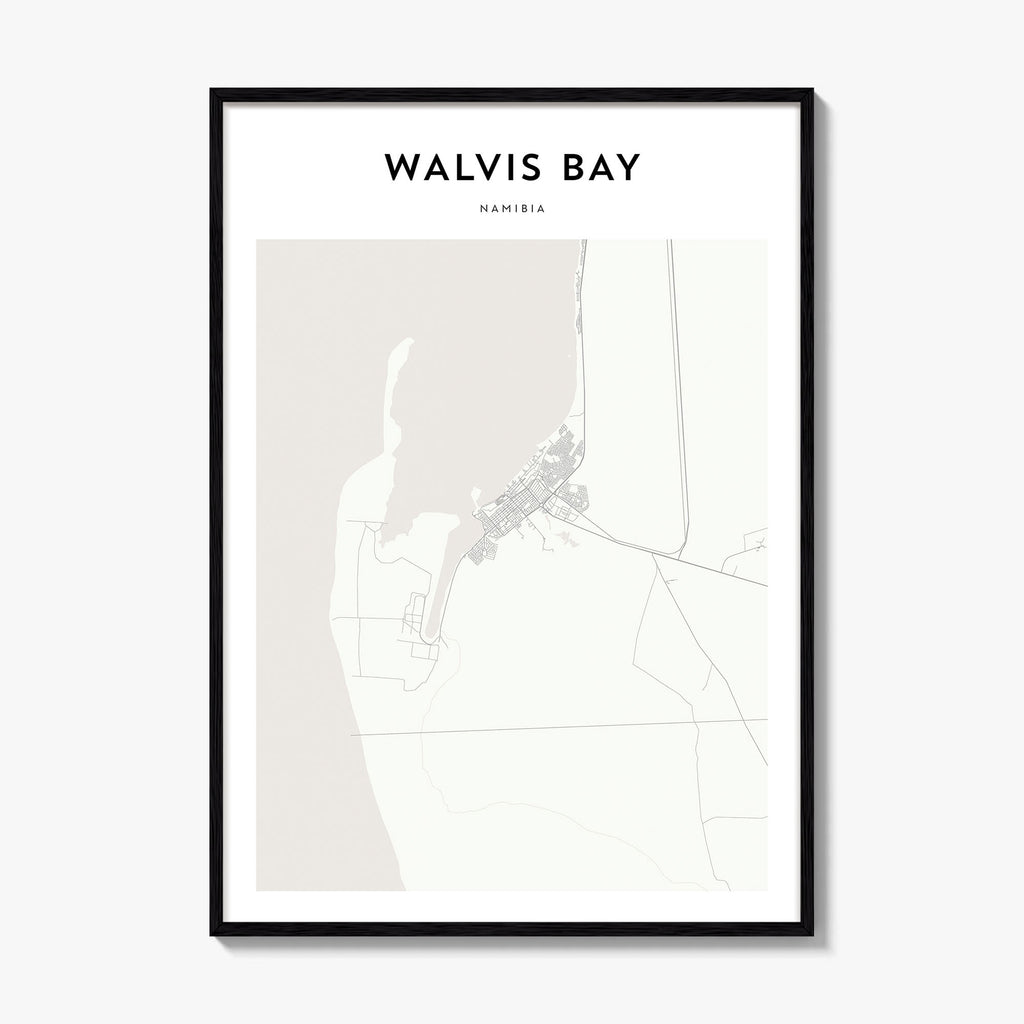 Walvis Bay Map Poster