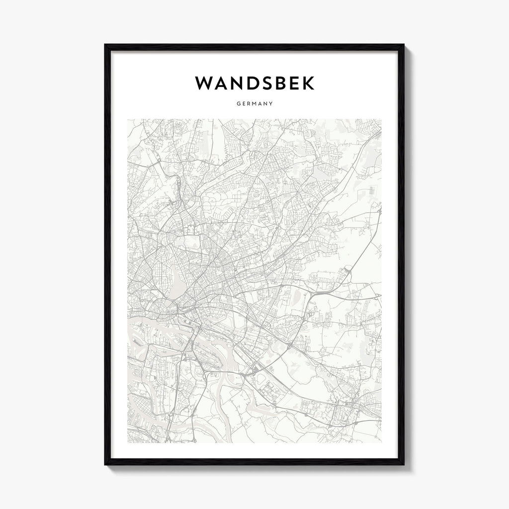 Wandsbek Map Poster