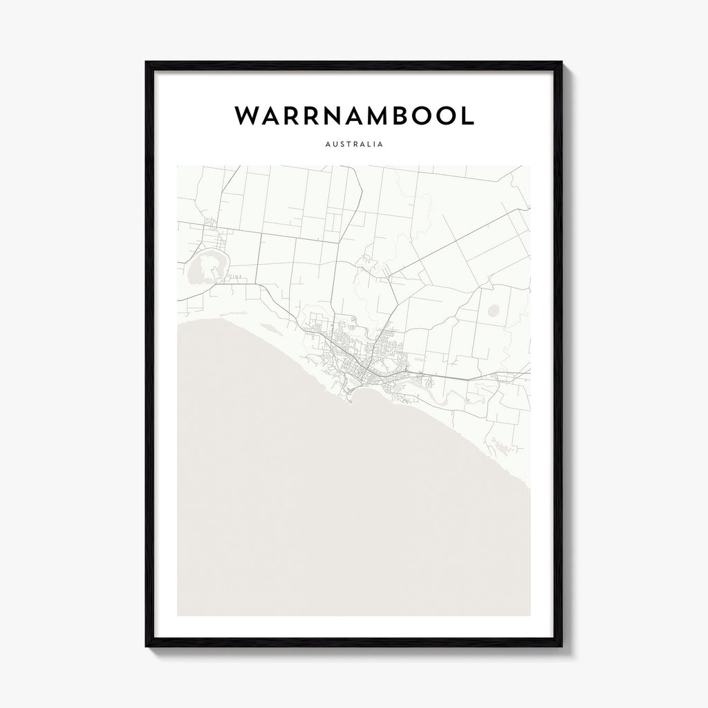 Warrnambool Map Poster