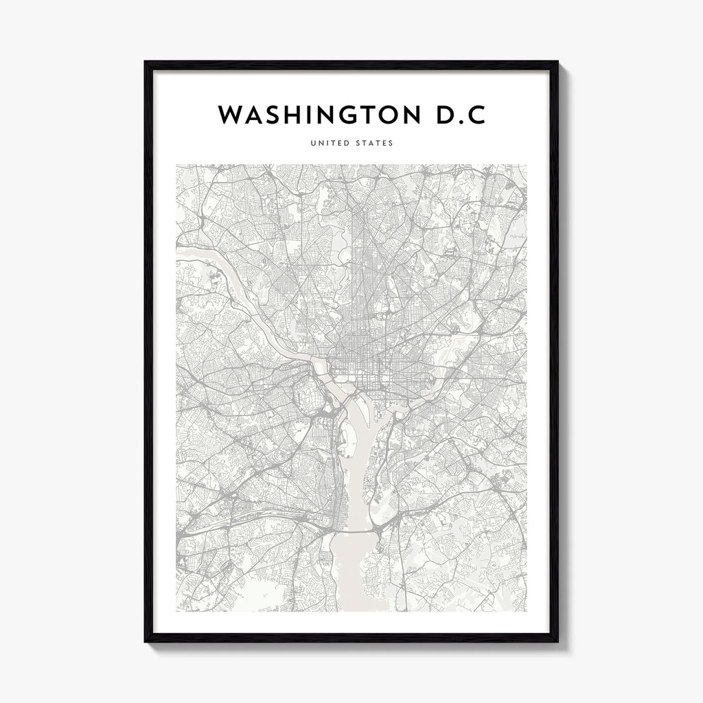 Washington D C Map Poster
