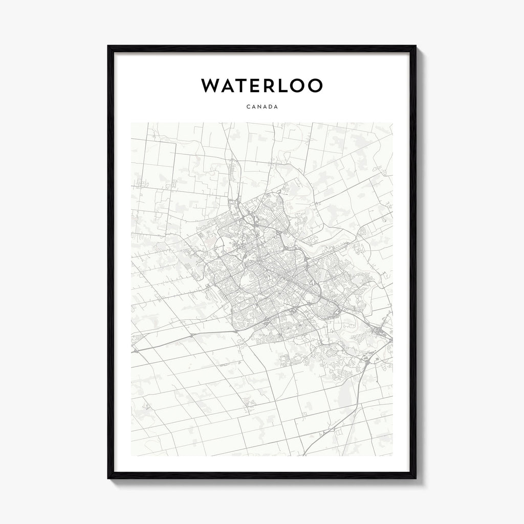 Waterloo Map Poster