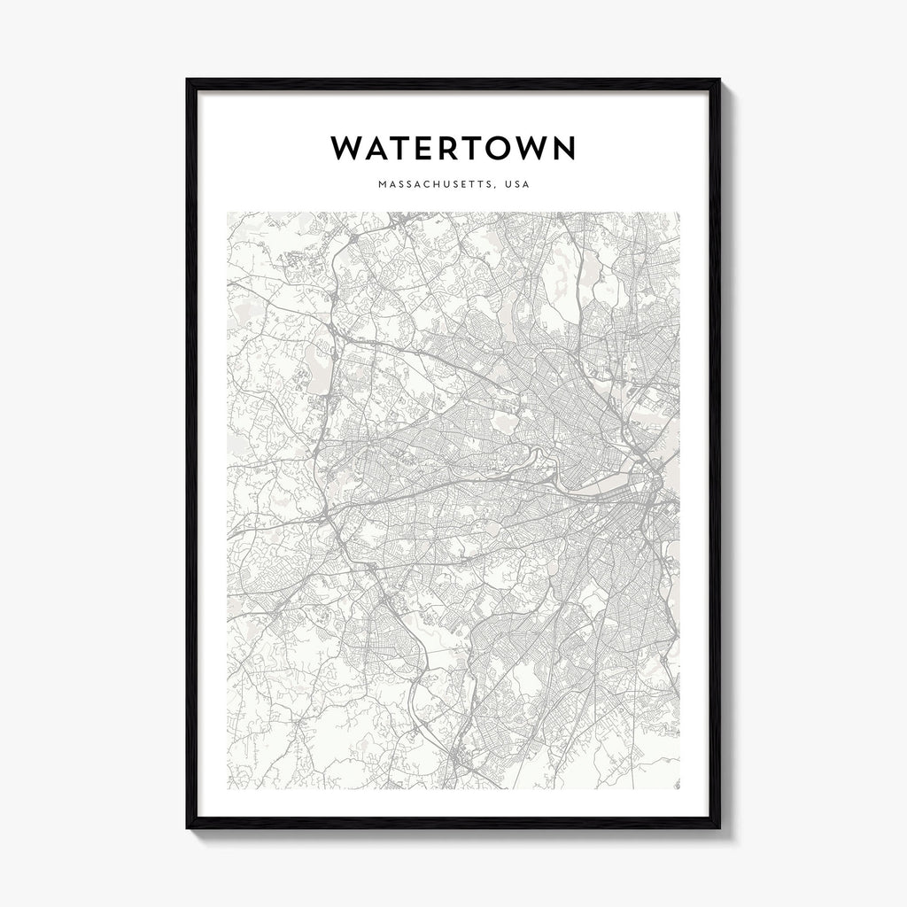 Watertown Map Poster