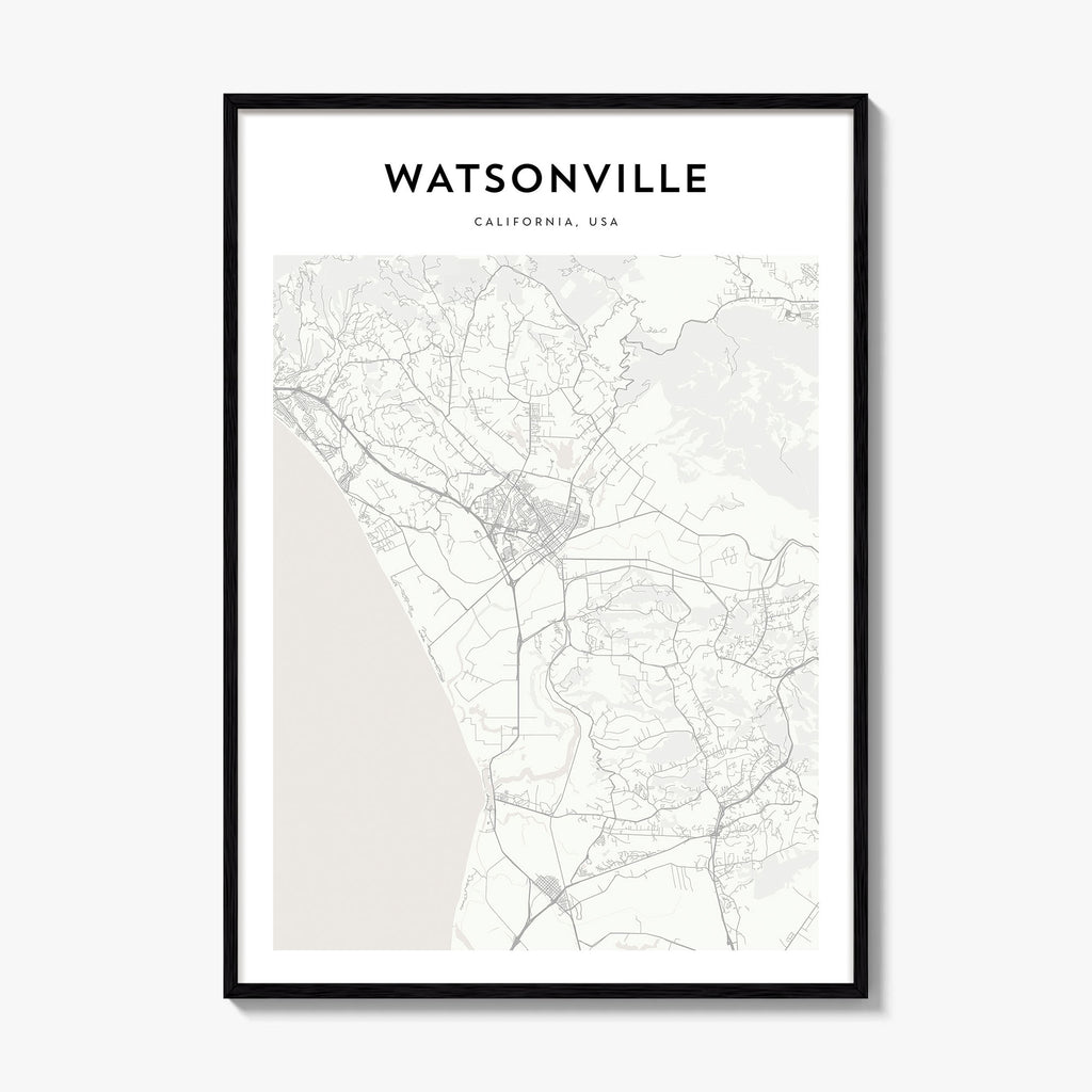 Watsonville Map Poster