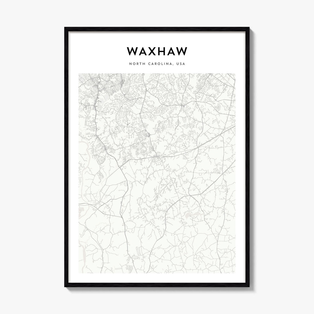Waxhaw Map Poster