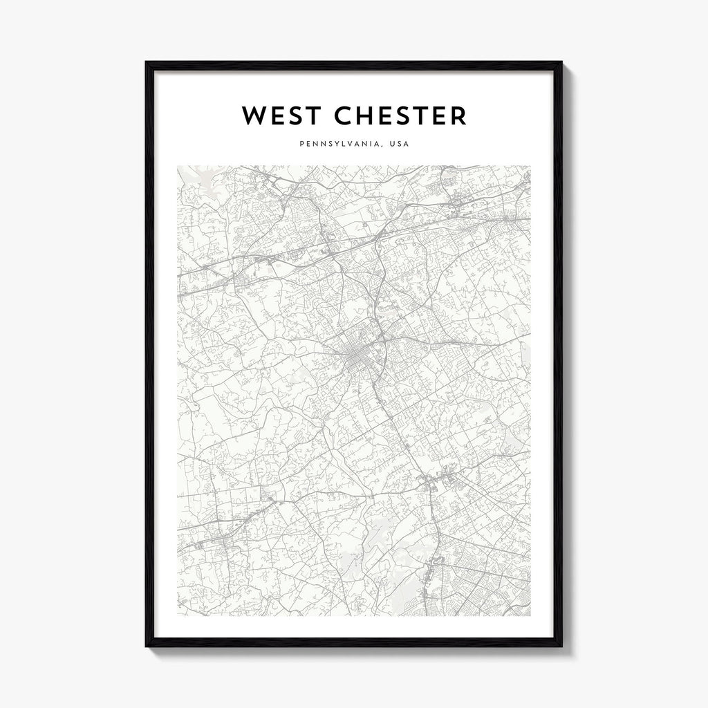 West Chester Map Poster