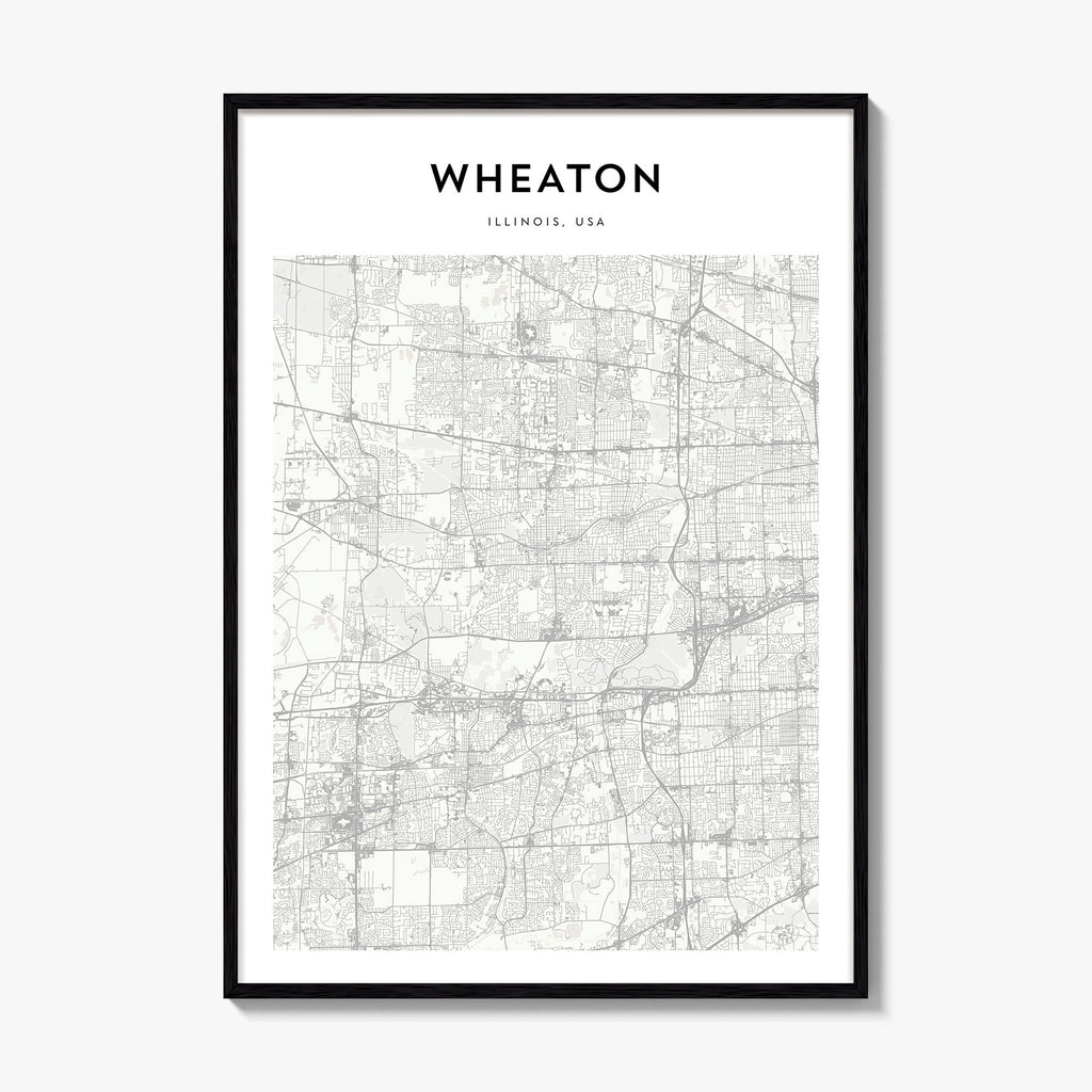 Wheaton Map Poster