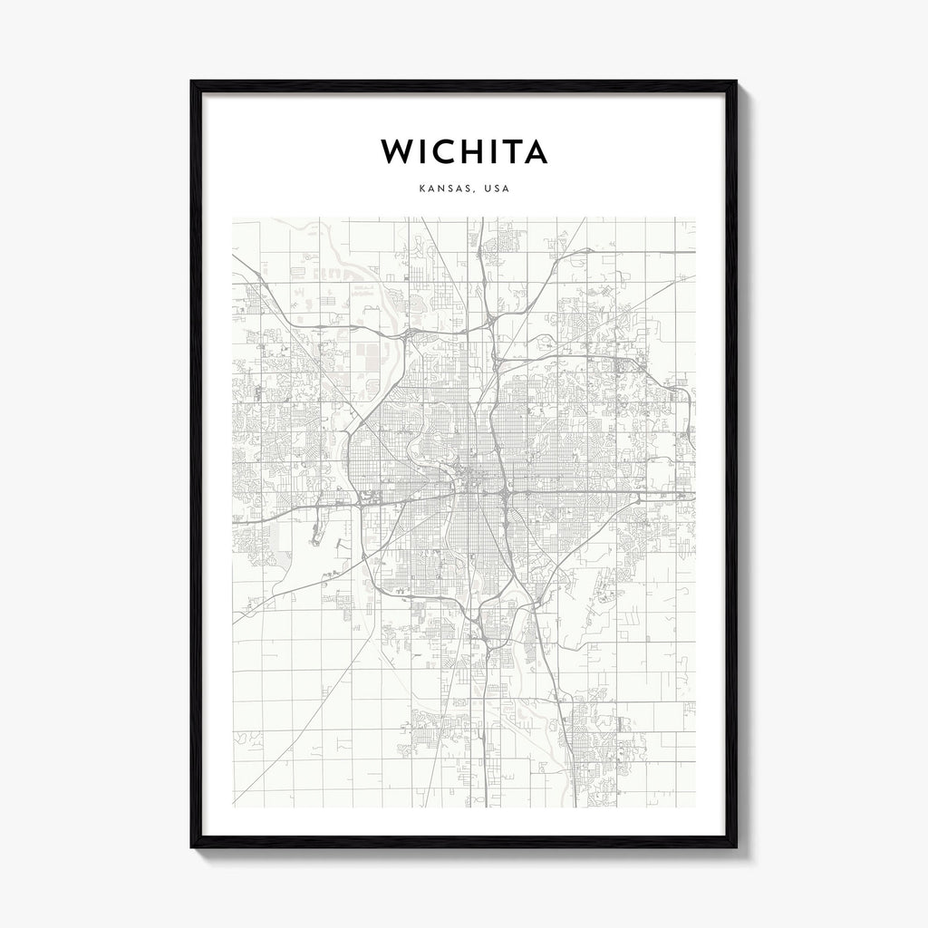 Wichita Map Poster