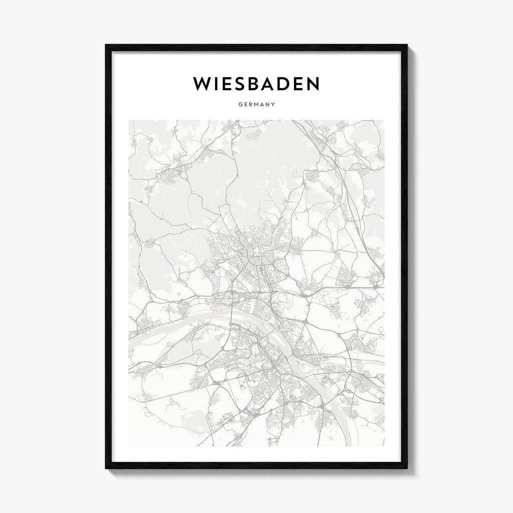 Wiesbaden Map Poster
