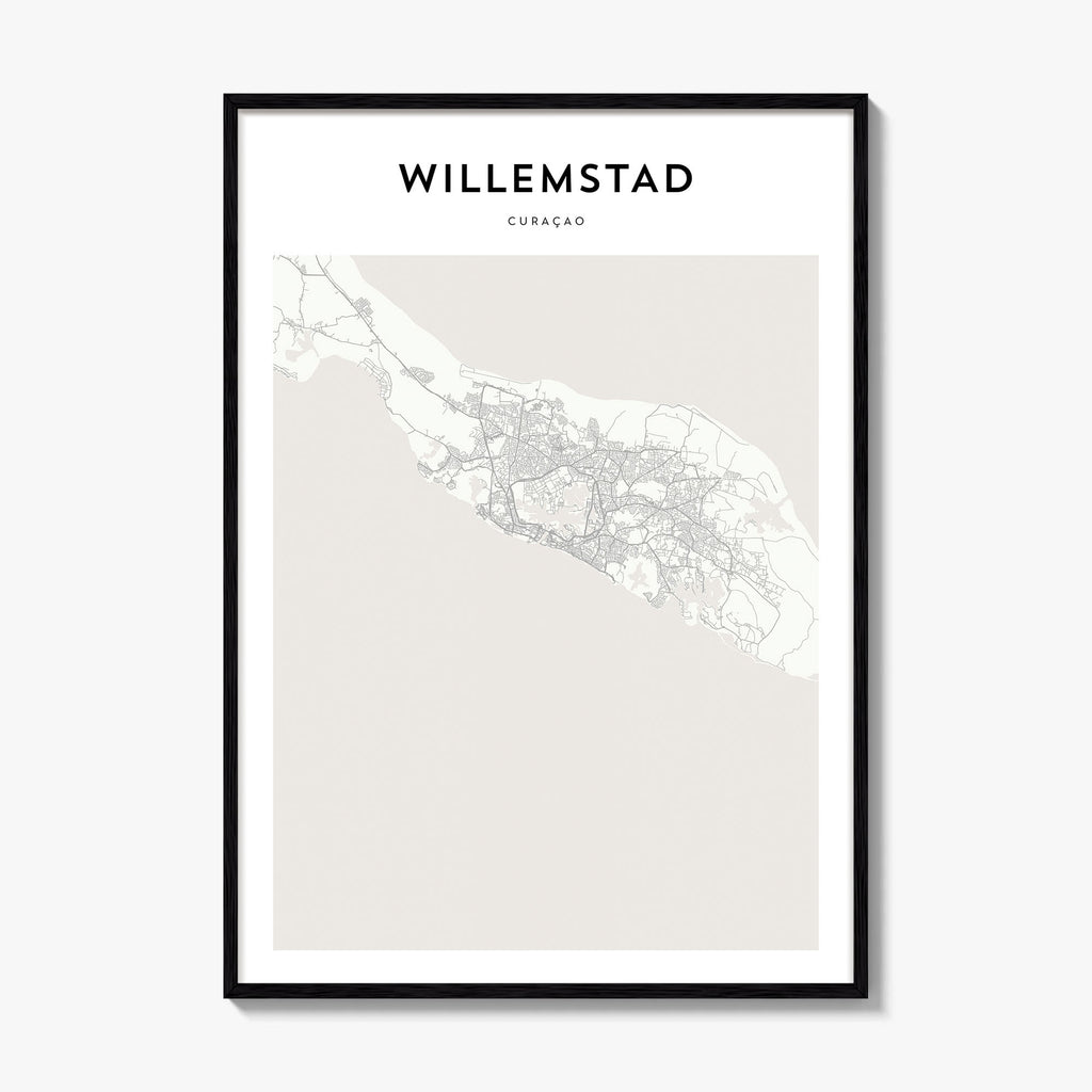 Willemstad Map Poster
