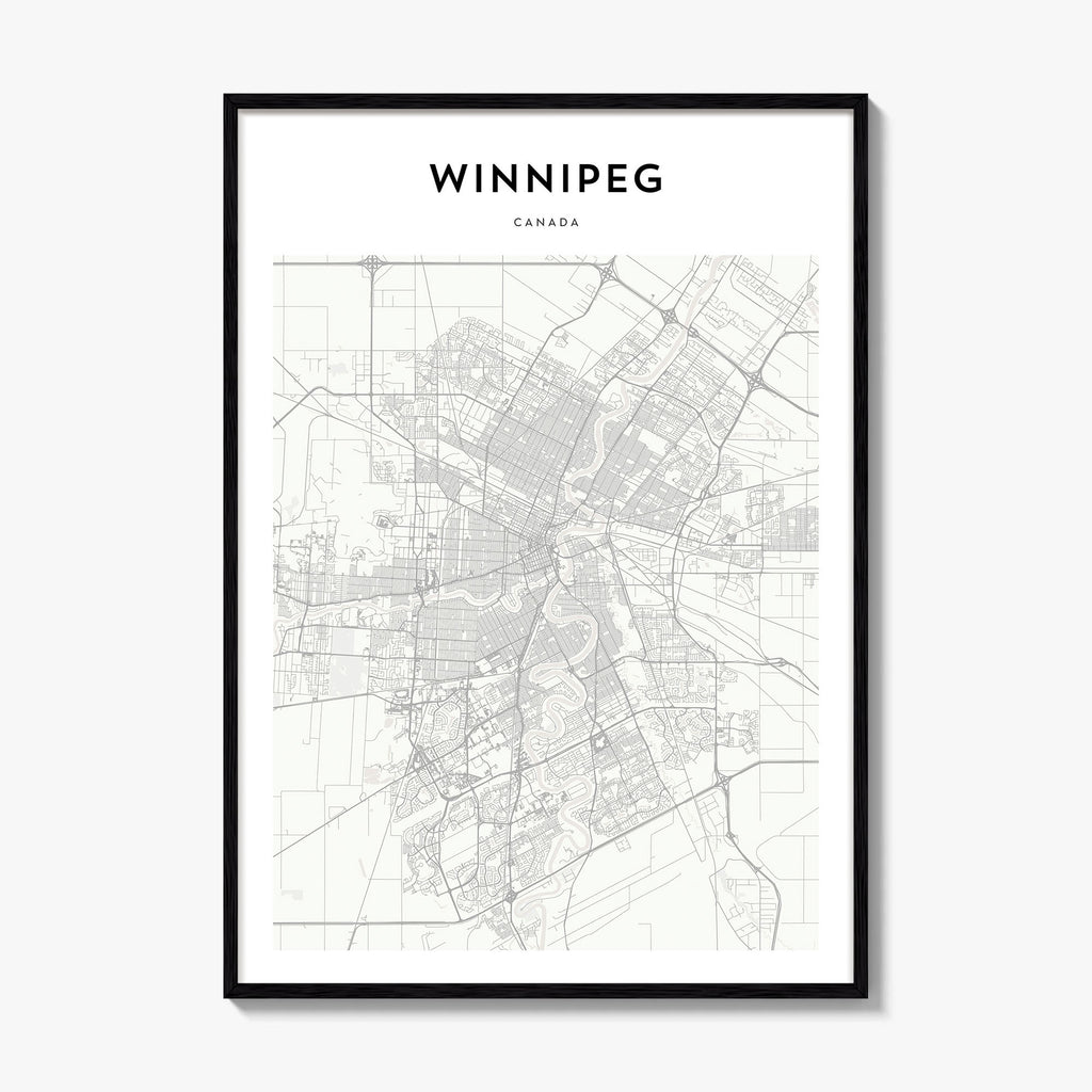 Winnipeg Map Poster