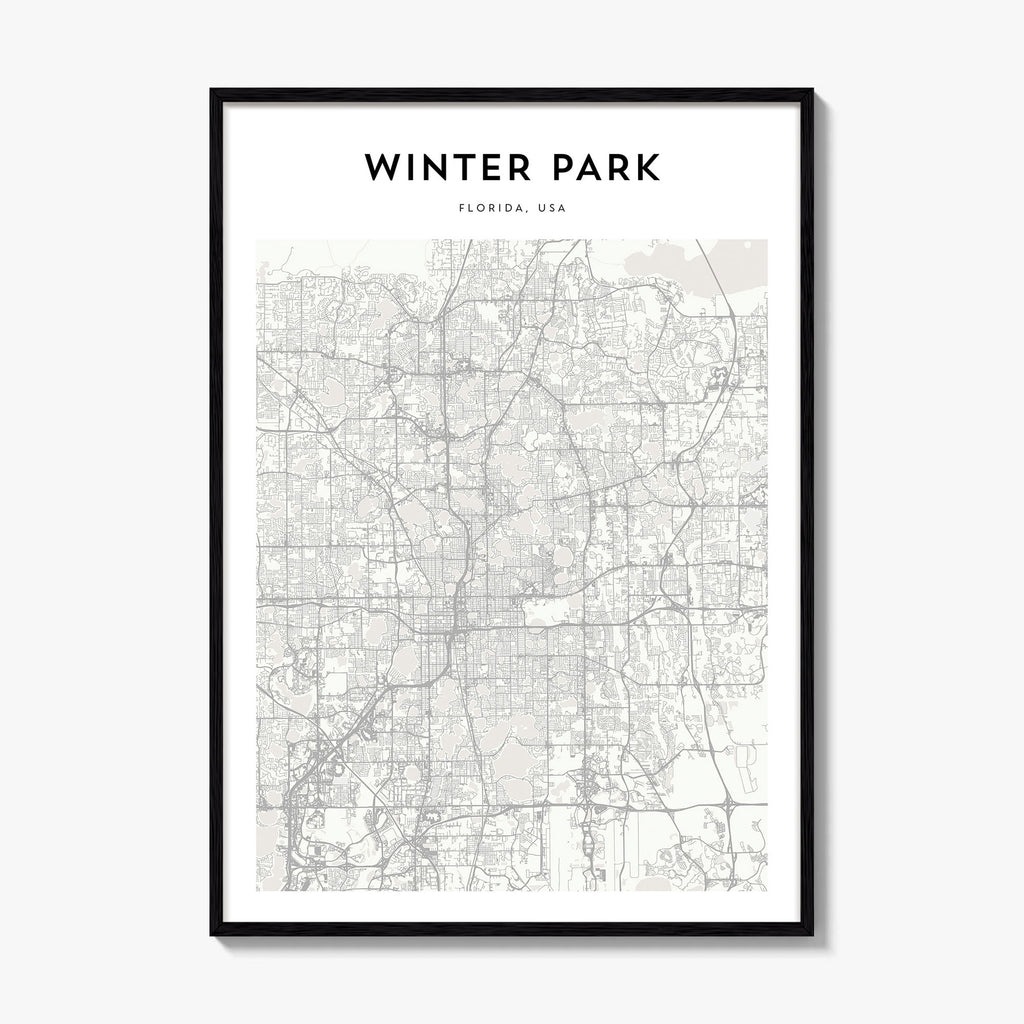 Winter Park Map Poster