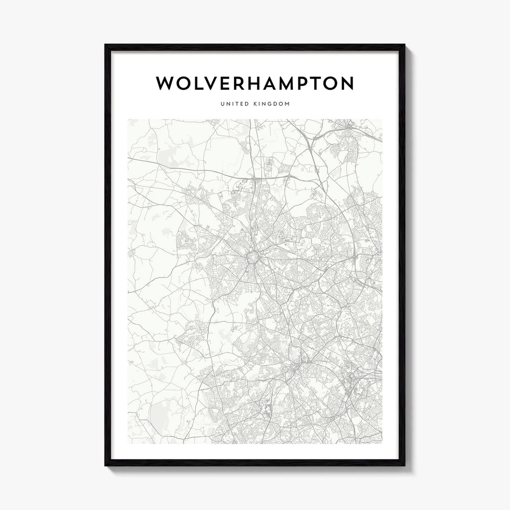 Wolverhampton Map Poster