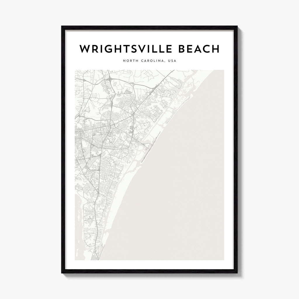 Wrightsville Beach Map Poster