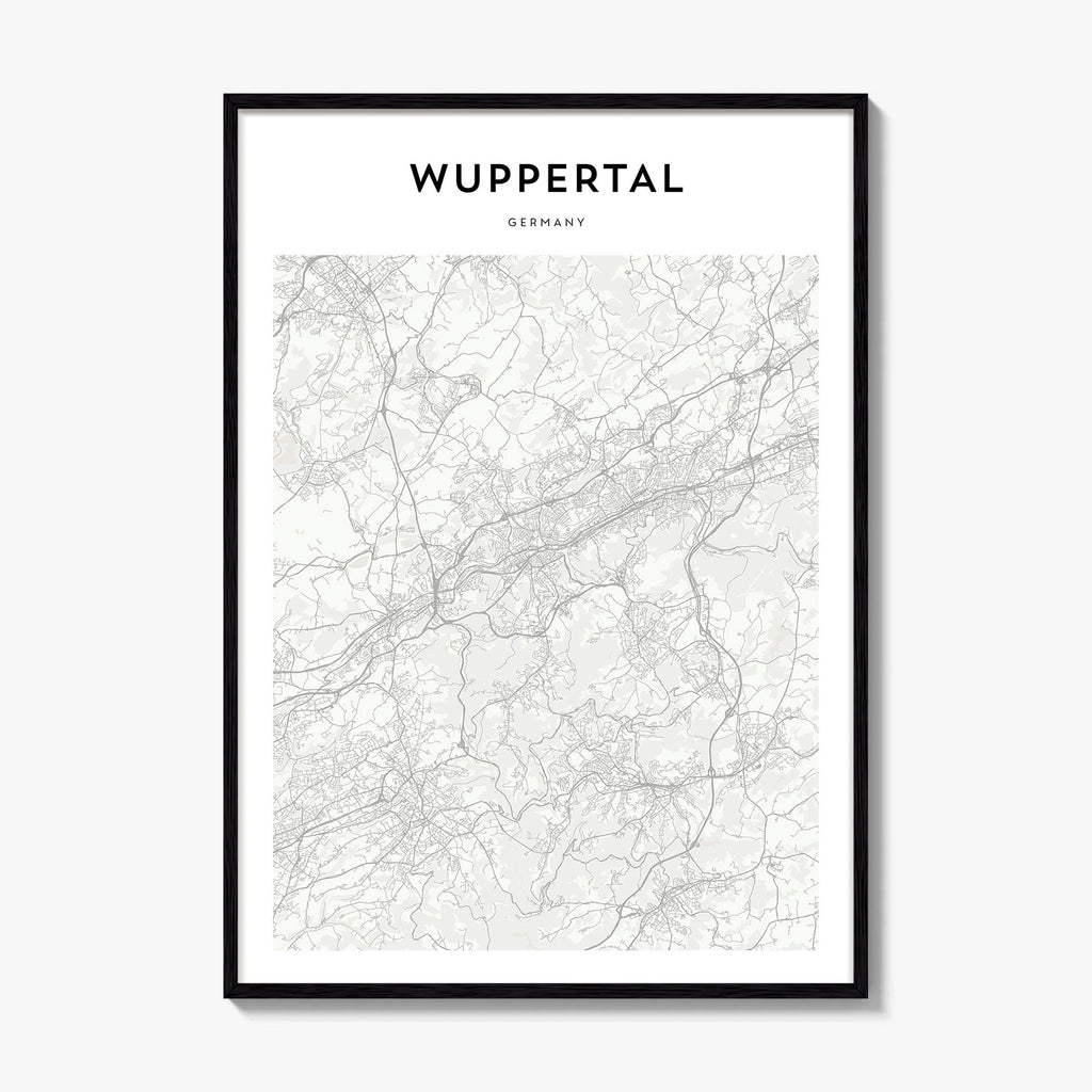 Wuppertal Map Poster