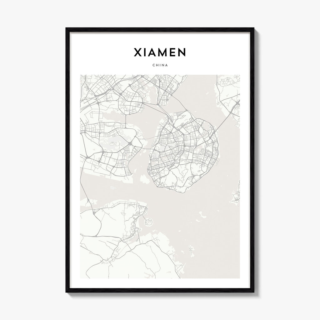 Xiamen Map Poster