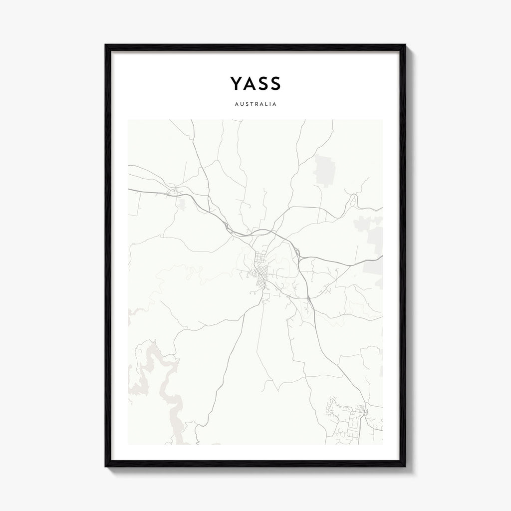 Yass Map Poster